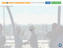 Tablet Screenshot of directoryforcontractors.com